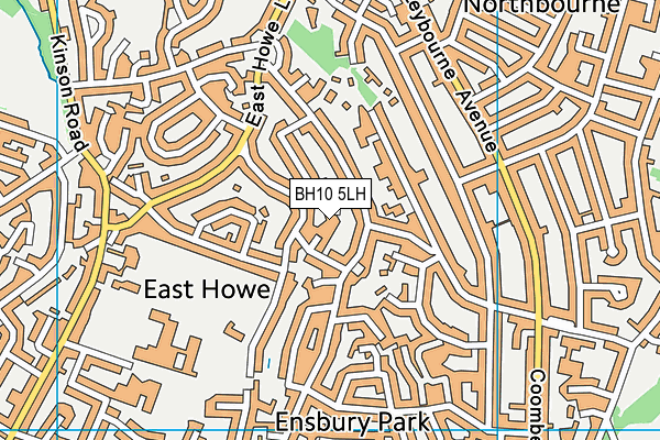 BH10 5LH map - OS VectorMap District (Ordnance Survey)