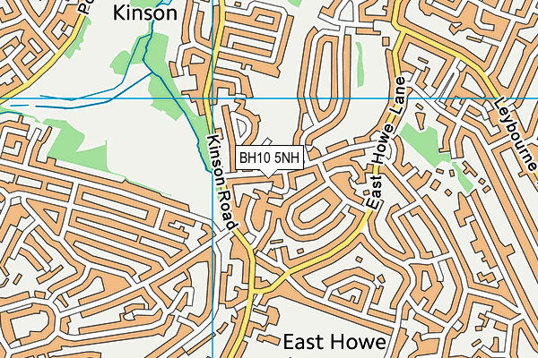 BH10 5NH map - OS VectorMap District (Ordnance Survey)