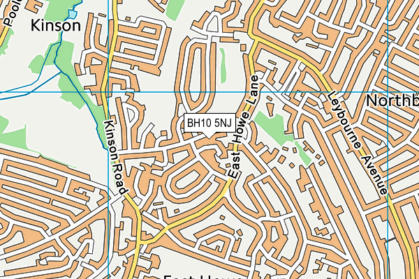 BH10 5NJ map - OS VectorMap District (Ordnance Survey)