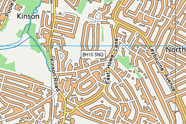 BH10 5NQ map - OS VectorMap District (Ordnance Survey)