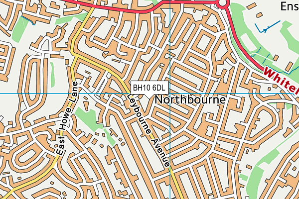 BH10 6DL map - OS VectorMap District (Ordnance Survey)