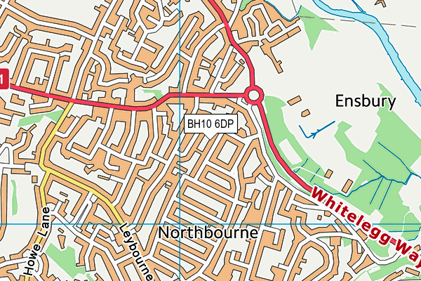 BH10 6DP map - OS VectorMap District (Ordnance Survey)