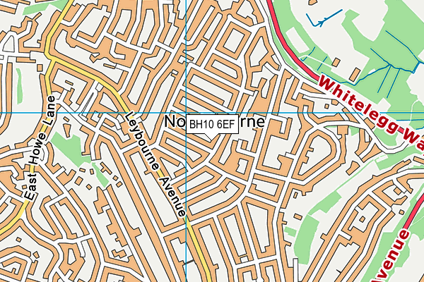 BH10 6EF map - OS VectorMap District (Ordnance Survey)