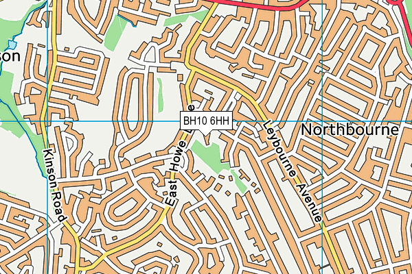 BH10 6HH map - OS VectorMap District (Ordnance Survey)