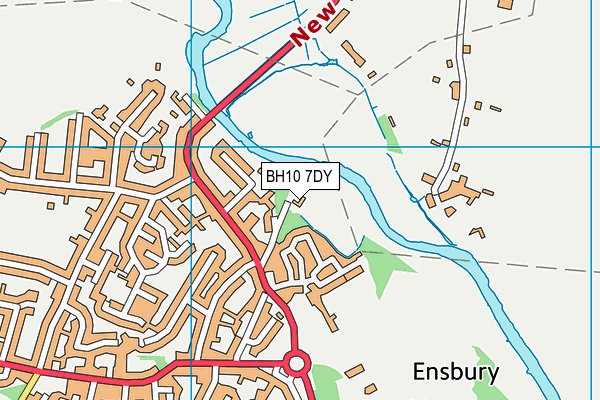 BH10 7DY map - OS VectorMap District (Ordnance Survey)