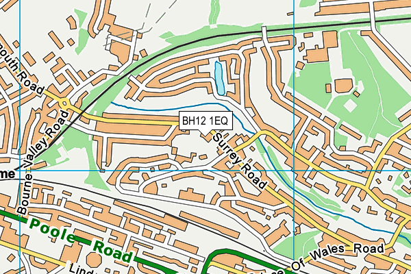 BH12 1EQ map - OS VectorMap District (Ordnance Survey)