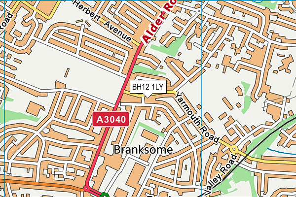 BH12 1LY map - OS VectorMap District (Ordnance Survey)