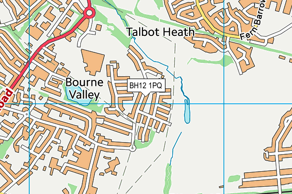 BH12 1PQ map - OS VectorMap District (Ordnance Survey)