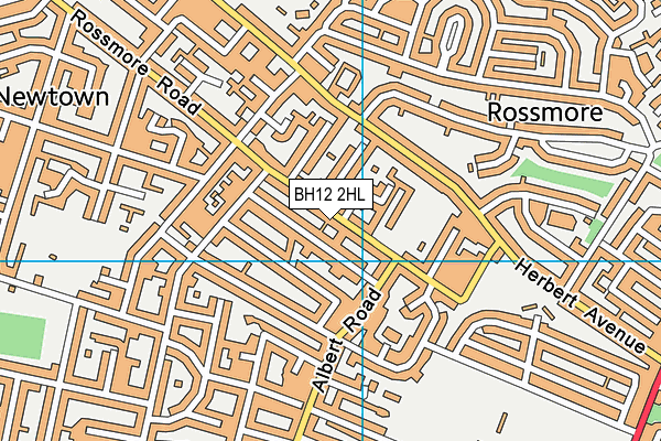 BH12 2HL map - OS VectorMap District (Ordnance Survey)
