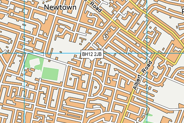 BH12 2JB map - OS VectorMap District (Ordnance Survey)