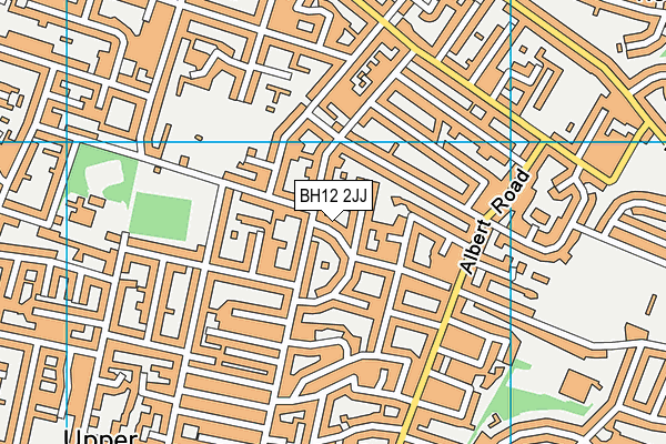 BH12 2JJ map - OS VectorMap District (Ordnance Survey)