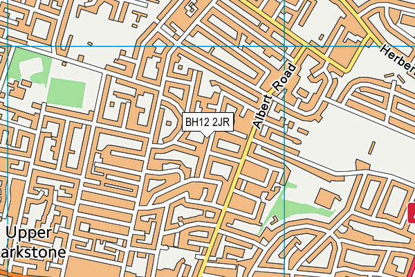 BH12 2JR map - OS VectorMap District (Ordnance Survey)
