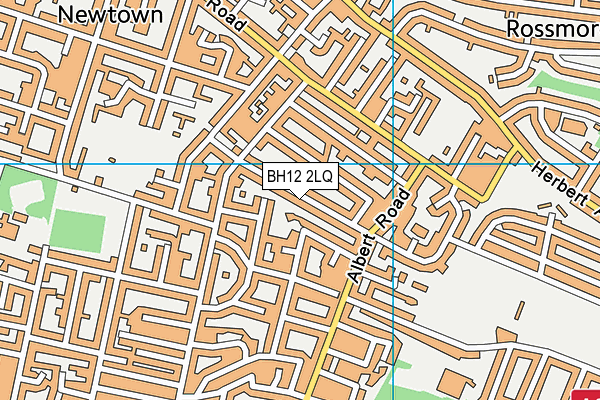 BH12 2LQ map - OS VectorMap District (Ordnance Survey)