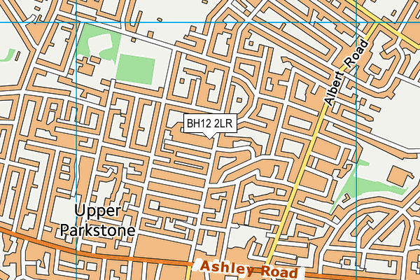 BH12 2LR map - OS VectorMap District (Ordnance Survey)