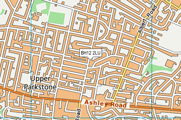 BH12 2LU map - OS VectorMap District (Ordnance Survey)