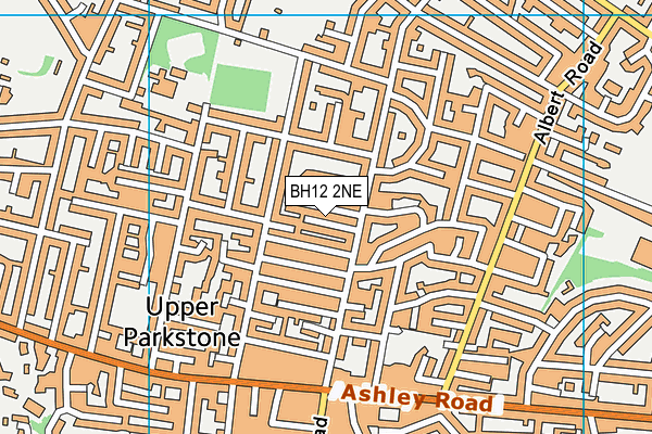 BH12 2NE map - OS VectorMap District (Ordnance Survey)