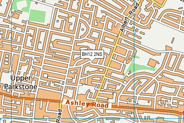 BH12 2NS map - OS VectorMap District (Ordnance Survey)