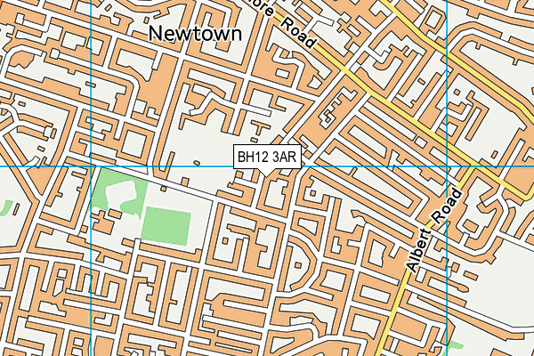 BH12 3AR map - OS VectorMap District (Ordnance Survey)