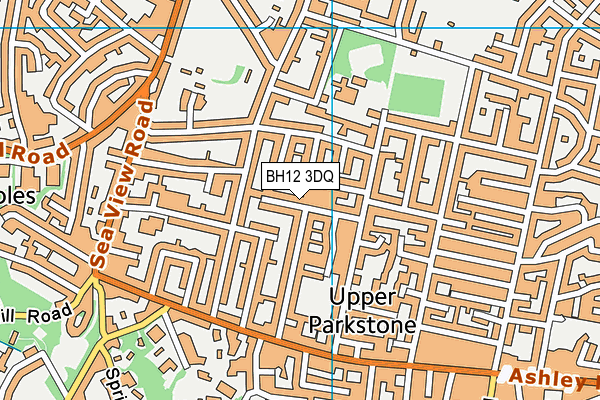 BH12 3DQ map - OS VectorMap District (Ordnance Survey)