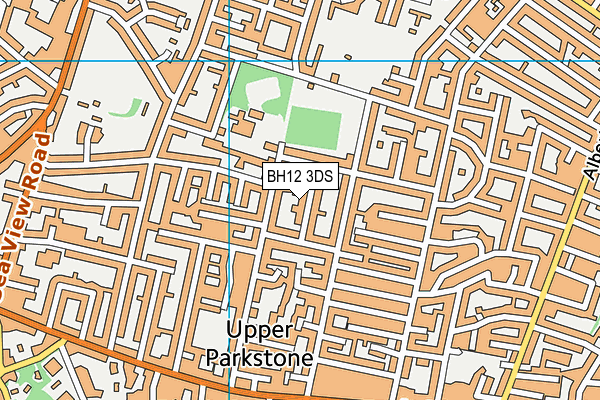 BH12 3DS map - OS VectorMap District (Ordnance Survey)