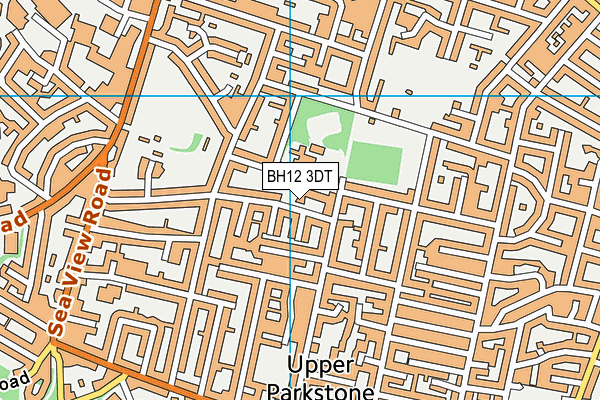 BH12 3DT map - OS VectorMap District (Ordnance Survey)