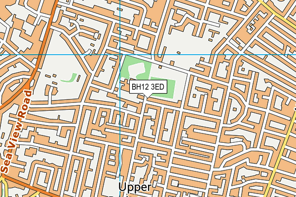 BH12 3ED map - OS VectorMap District (Ordnance Survey)