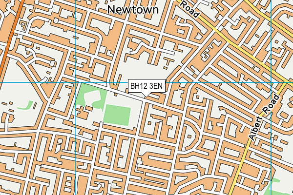 BH12 3EN map - OS VectorMap District (Ordnance Survey)
