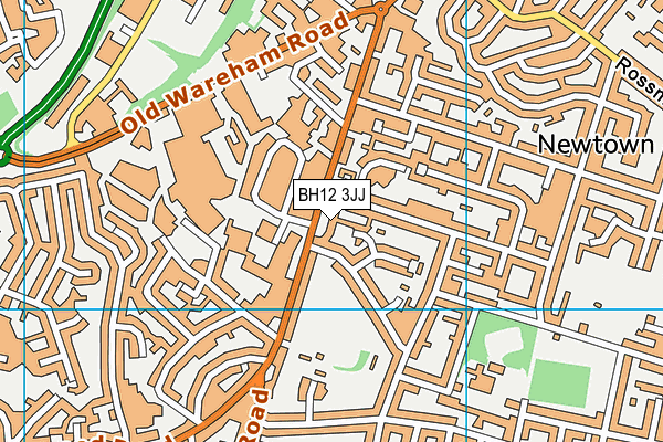 BH12 3JJ map - OS VectorMap District (Ordnance Survey)