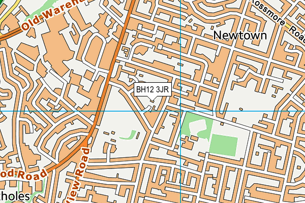 BH12 3JR map - OS VectorMap District (Ordnance Survey)