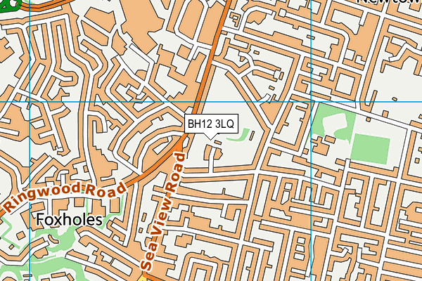 BH12 3LQ map - OS VectorMap District (Ordnance Survey)