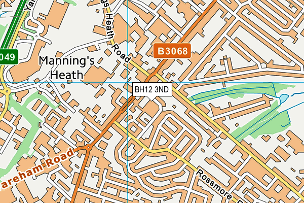 BH12 3ND map - OS VectorMap District (Ordnance Survey)