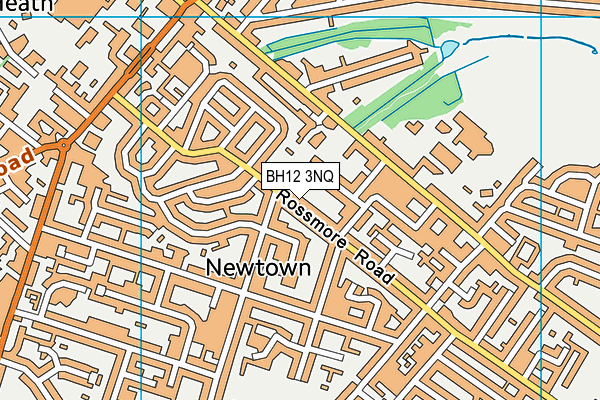 BH12 3NQ map - OS VectorMap District (Ordnance Survey)