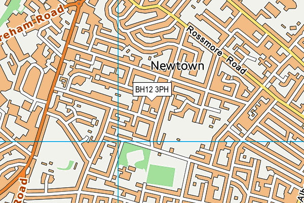 BH12 3PH map - OS VectorMap District (Ordnance Survey)