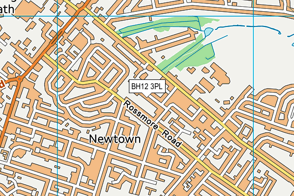 BH12 3PL map - OS VectorMap District (Ordnance Survey)