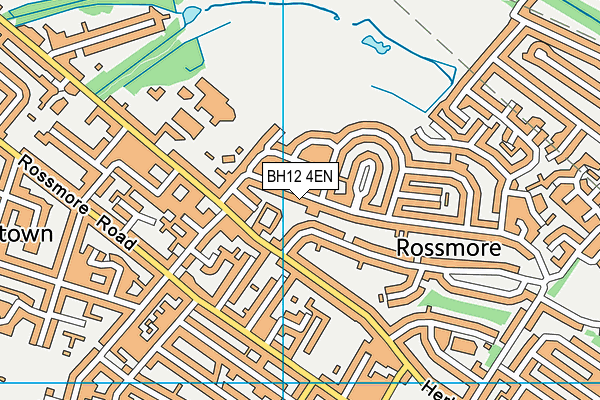 BH12 4EN map - OS VectorMap District (Ordnance Survey)