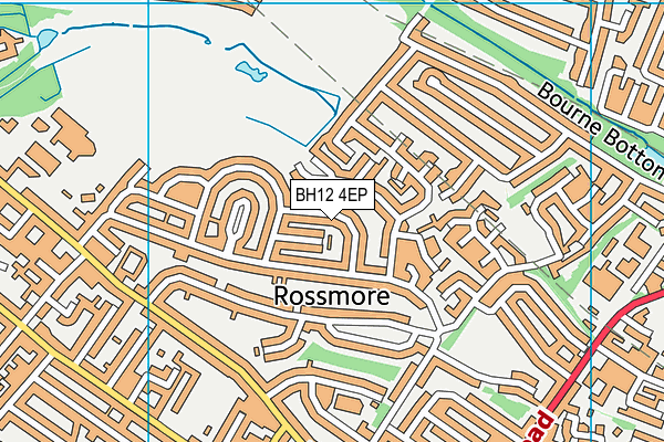 BH12 4EP map - OS VectorMap District (Ordnance Survey)