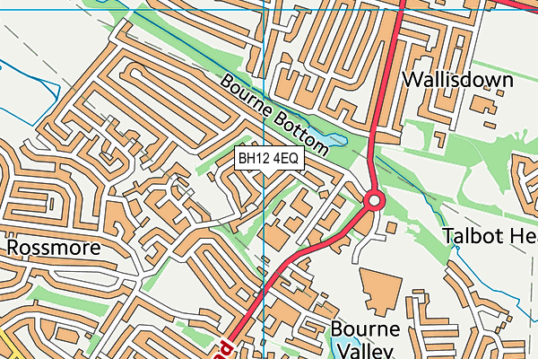 BH12 4EQ map - OS VectorMap District (Ordnance Survey)