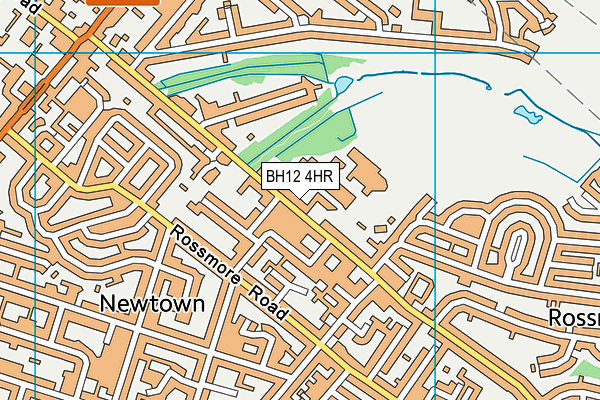 Rossmore Leisure Centre map (BH12 4HR) - OS VectorMap District (Ordnance Survey)