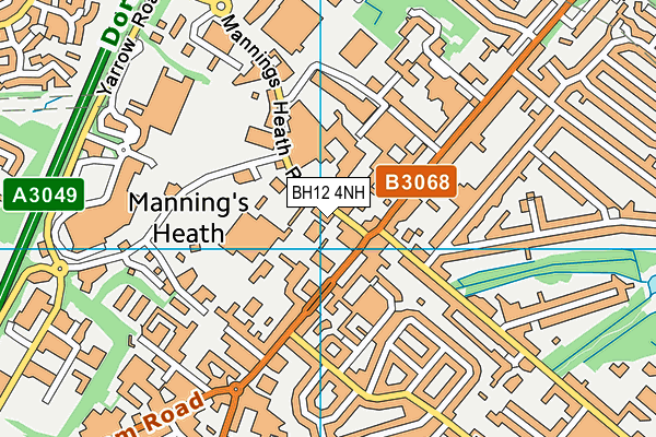 BH12 4NH map - OS VectorMap District (Ordnance Survey)