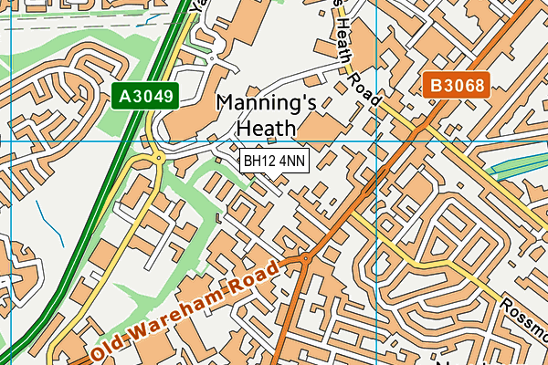 BH12 4NN map - OS VectorMap District (Ordnance Survey)