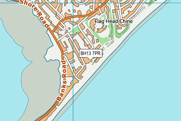 BH13 7PR map - OS VectorMap District (Ordnance Survey)