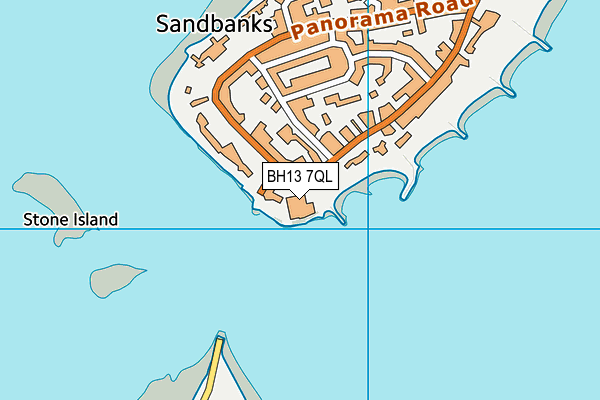BH13 7QL map - OS VectorMap District (Ordnance Survey)