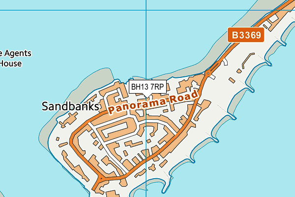 BH13 7RP map - OS VectorMap District (Ordnance Survey)