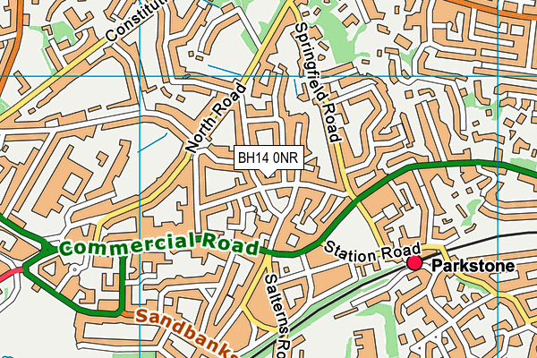 BH14 0NR map - OS VectorMap District (Ordnance Survey)