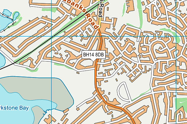 BH14 8DB map - OS VectorMap District (Ordnance Survey)