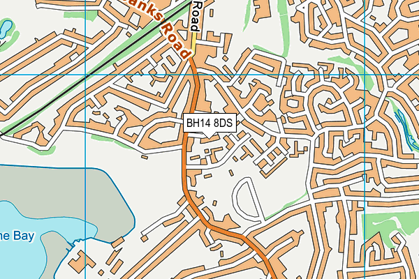 BH14 8DS map - OS VectorMap District (Ordnance Survey)