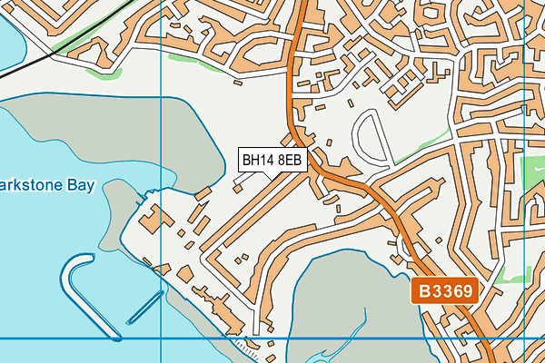 BH14 8EB map - OS VectorMap District (Ordnance Survey)