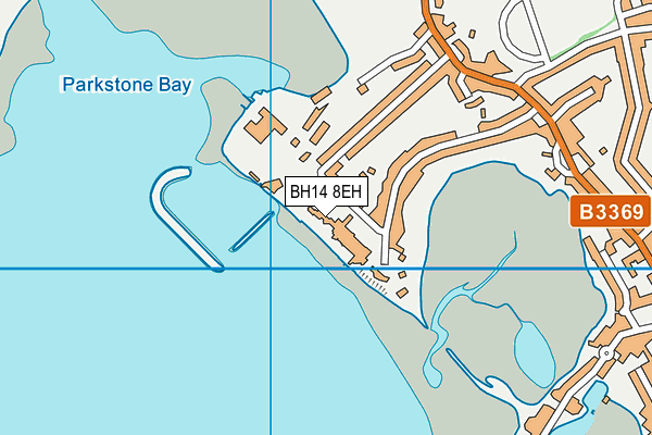 BH14 8EH map - OS VectorMap District (Ordnance Survey)