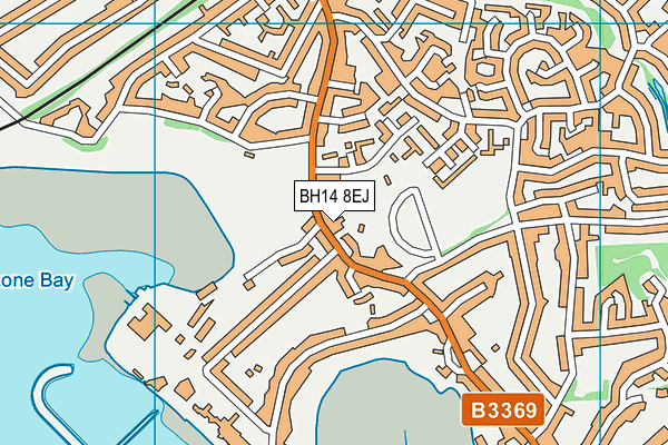 BH14 8EJ map - OS VectorMap District (Ordnance Survey)