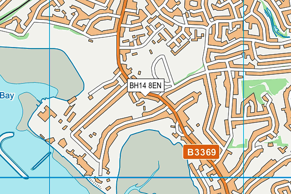 BH14 8EN map - OS VectorMap District (Ordnance Survey)